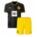 Billige Borussia Dortmund Jude Bellingham #22 Bortetrøye Barn 2022-23 Kortermet (+ korte bukser)